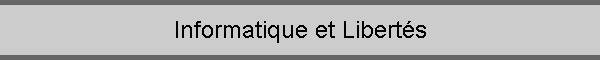 Informatique et Liberts